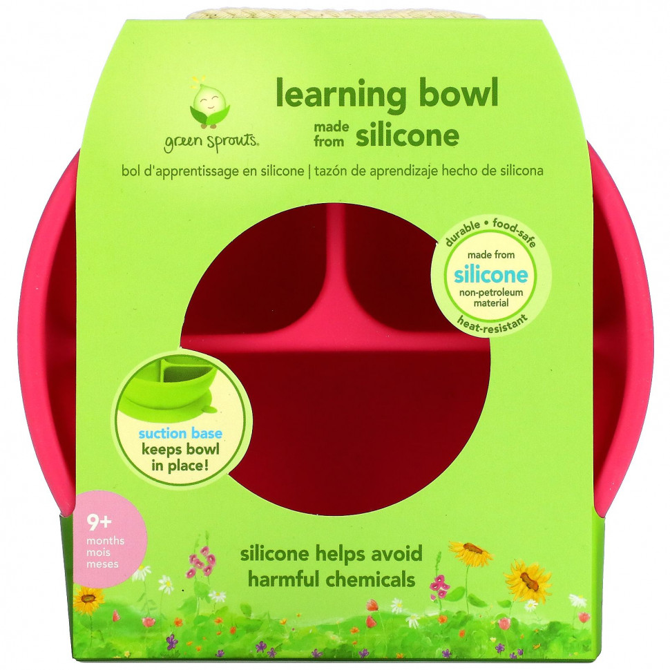 ���� ������ (Iherb) Green Sprouts, Learning Bowl, Pink, 1 Bowl, ������ �� 2590 ���