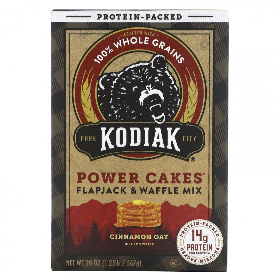 ���� ������ (Iherb) Kodiak Cakes, Power Cakes, ����� ��� ������� � ������, ������� ������ � �������, 567 � (20 �����), ������ �� 2260 ���