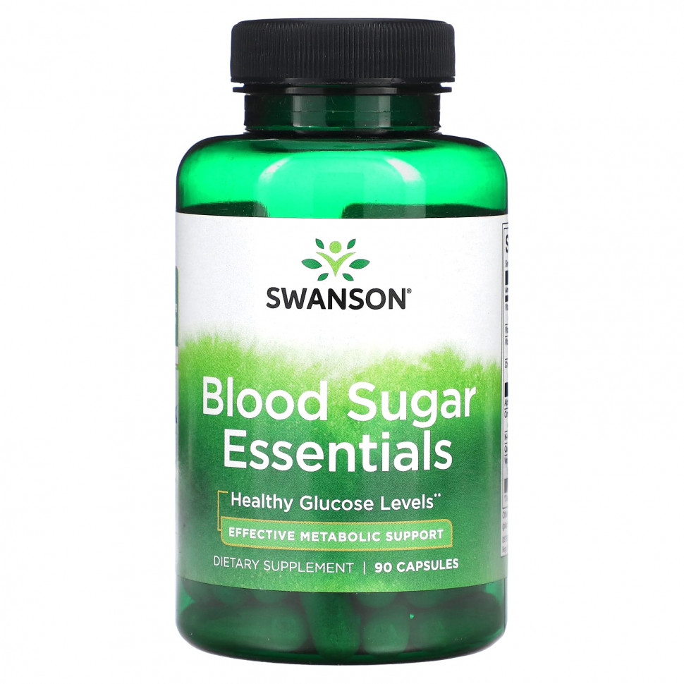 ���� ������ (Iherb) Swanson, Blood Sugar Essentials, 90 ������, ������ �� 3860 ���
