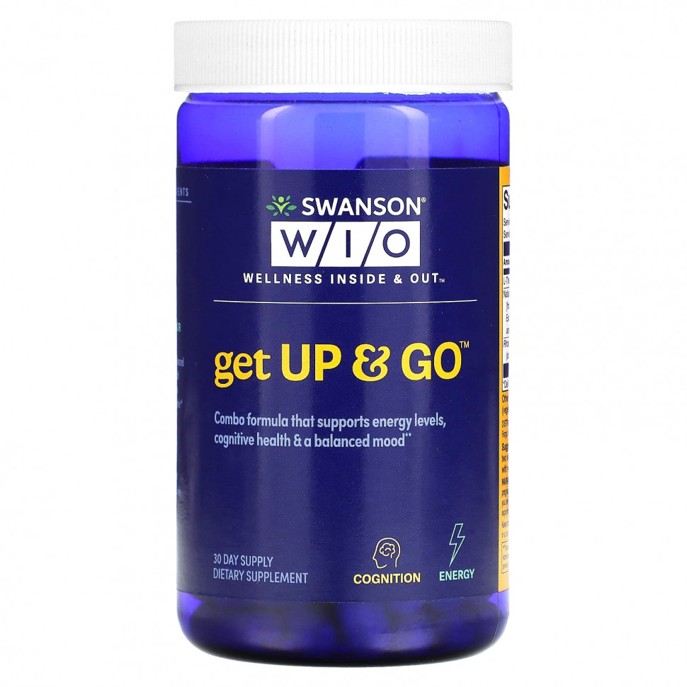   (Iherb) Swanson WIO, Get Up & Go, 60      -     , -, 