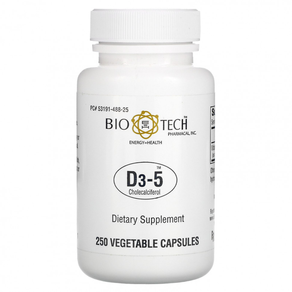   (Iherb) Bio Tech Pharmacal, D3-5 , 250     -     , -, 