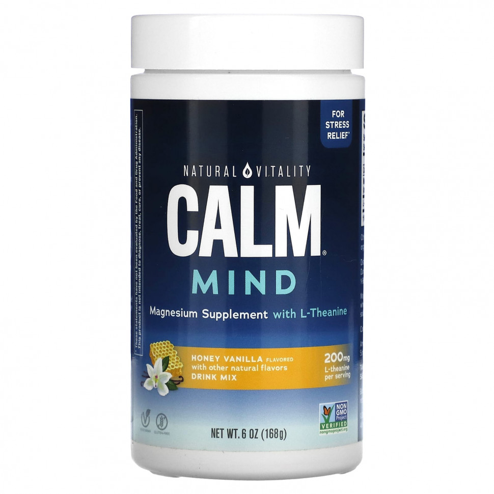 ���� ������ (Iherb) Natural Vitality, CALM Mind, ������� � ������� � ������ ��� �������� � L-��������, ��� � ������, 168 � (6 �����), ������ �� 4200 ���