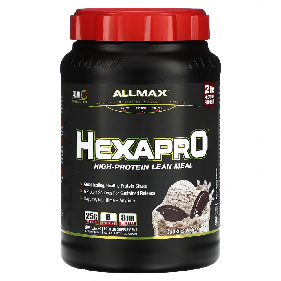 ���� ������ (Iherb) ALLMAX, HEXAPRO, ������� ��� � ������� ����������� �����, ������� � ������, 907 � (2 �����), ������ �� 7180 ���