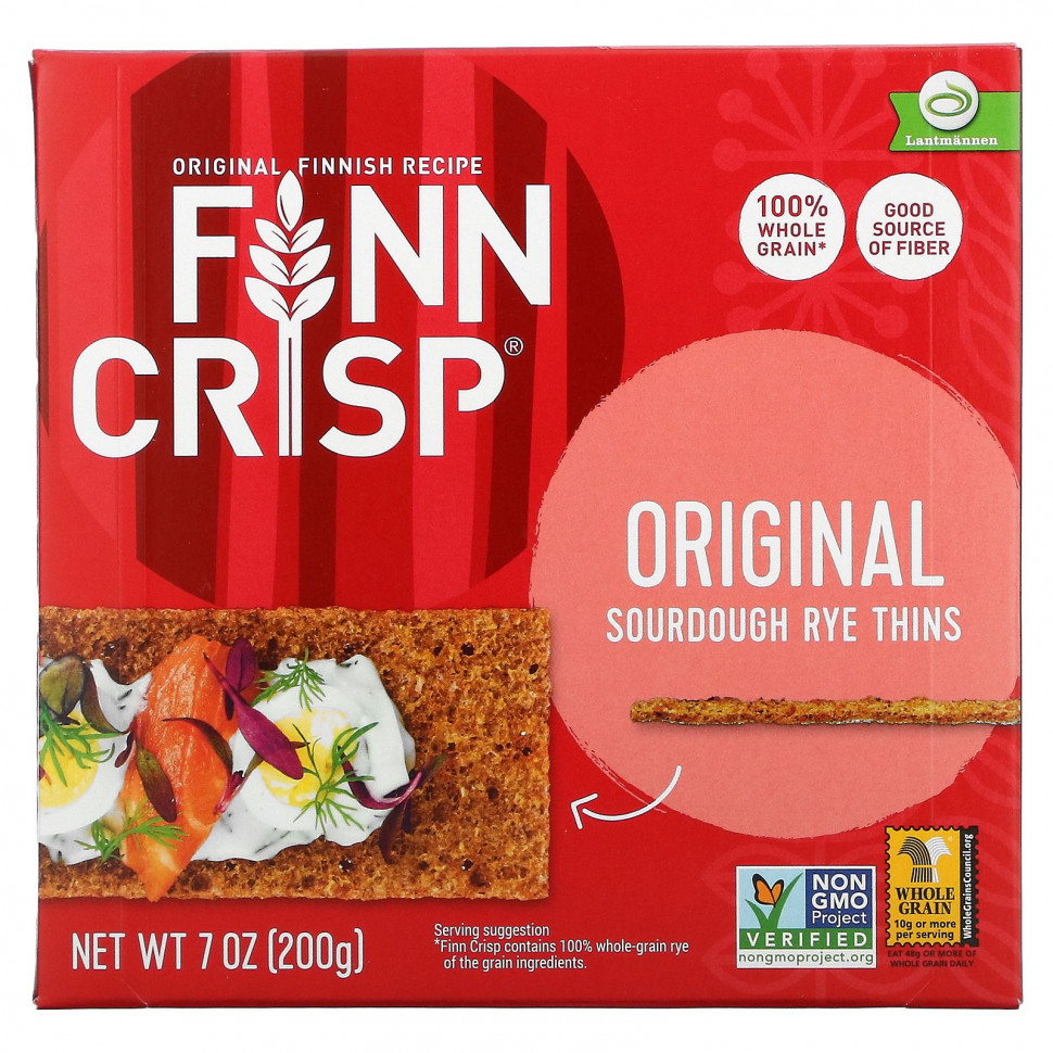���� ������ (Iherb) Finn Crisp, ������ �� ���������� ������� �����, ������������ ����, 200 � (7 �����), ������ �� 930 ���