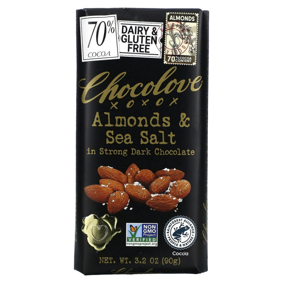 ���� ������ (Iherb) Chocolove, ������ ������� � �������� � ������� �����, 70% �����, 90 � (3,2 �����), ������ �� 690 ���