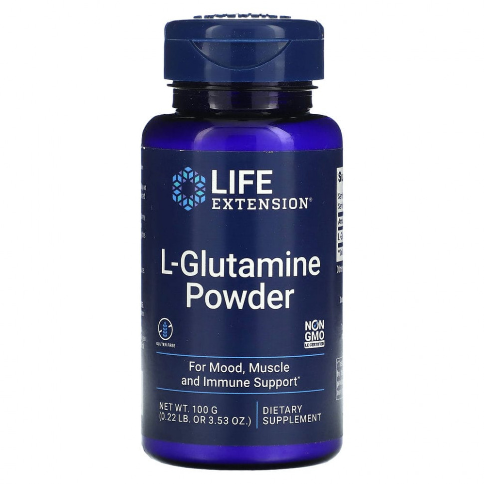 ���� ������ (Iherb) Life Extension, L-�������� � �������, 100 � (3,53 �����), ������ �� 2550 ���