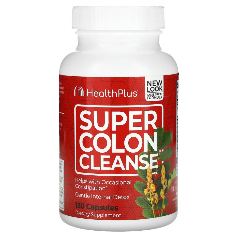 ���� ������ (Iherb) Health Plus, Super Colon Cleanse, 120 ������, ������ �� 3840 ���