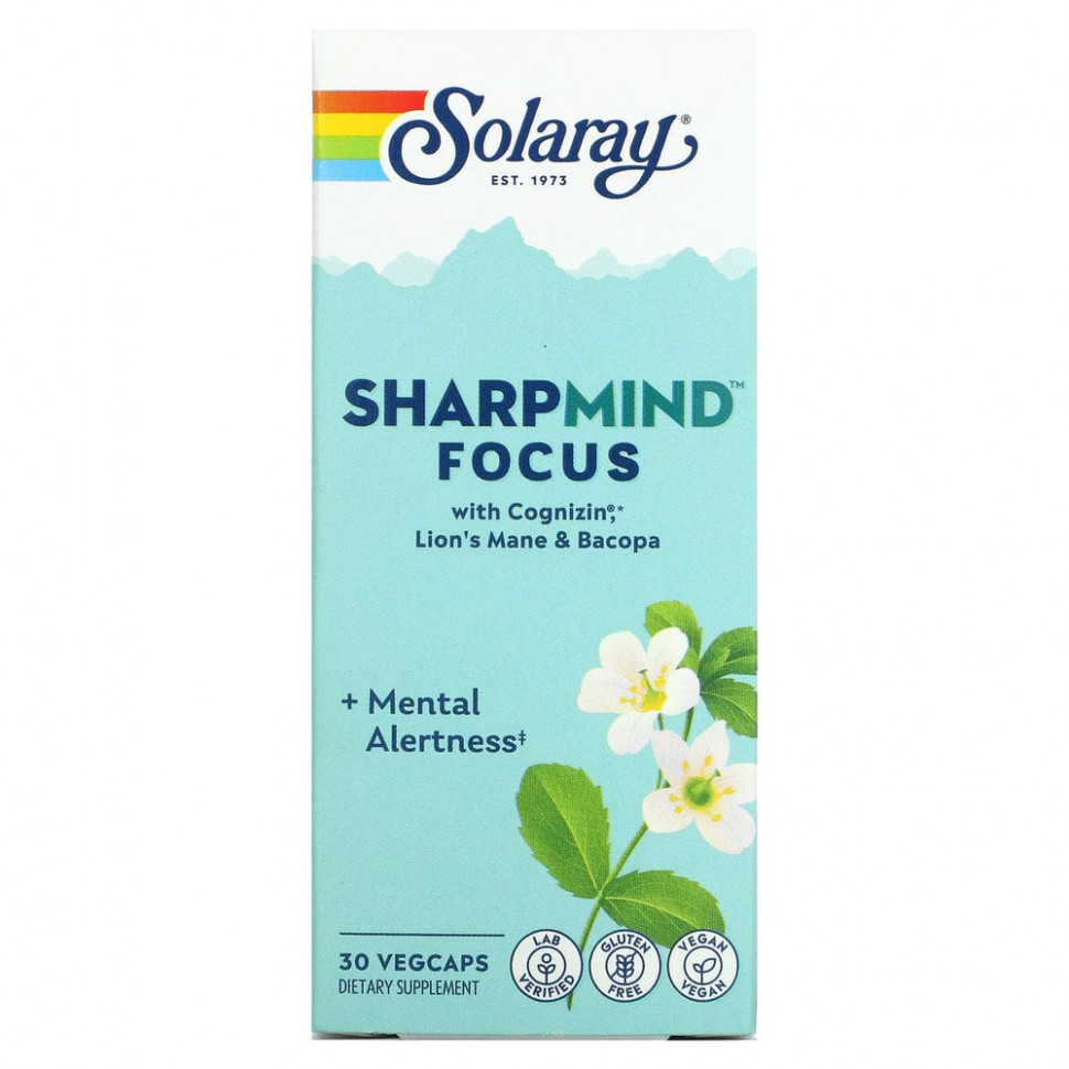   (Iherb) Solaray, SharpMind Focus`` 30      -     , -, 