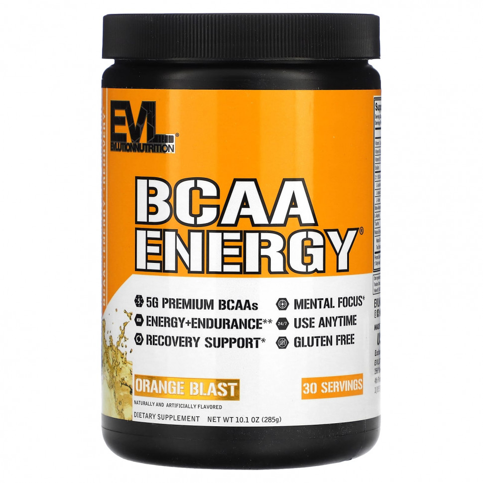 ���� ������ (Iherb) EVLution Nutrition, BCAA ENERGY, ������������ ���, 285 � (10,1 �����), ������ �� 3190 ���