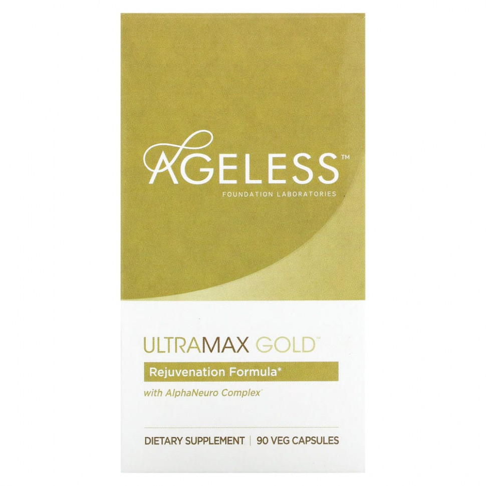 ���� ������ (Iherb) Ageless Foundation Laboratories, UltraMax Gold � ���������� AlphaNeuro Complex, 90 ������������ ������, ������ �� 6620 ���