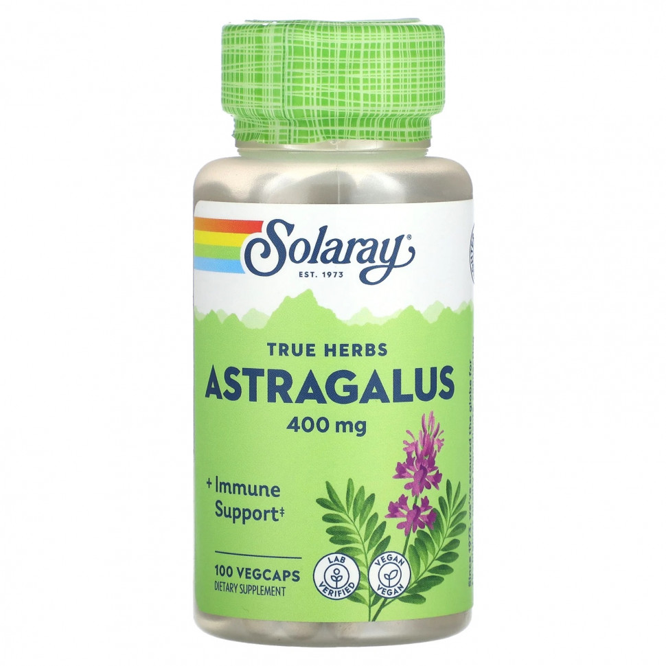 ���� ������ (Iherb) Solaray, True Herbs, ��������, 400 ��, 100 ������������ ������, ������ �� 1400 ���