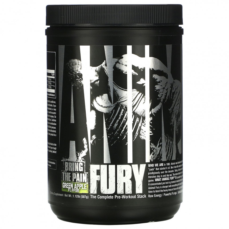 ���� ������ (Iherb) Universal Nutrition, Animal Fury, ������� ������, 495,9 �, ������ �� 7880 ���