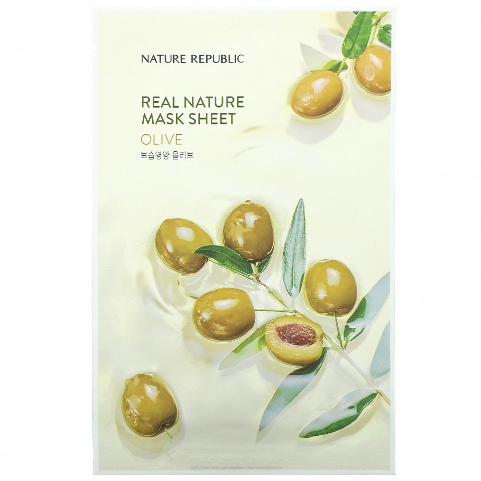   (Iherb) Nature Republic, Real Nature Beauty Mask Sheet,   , 1 ., 23  (0,77 . )    -     , -, 