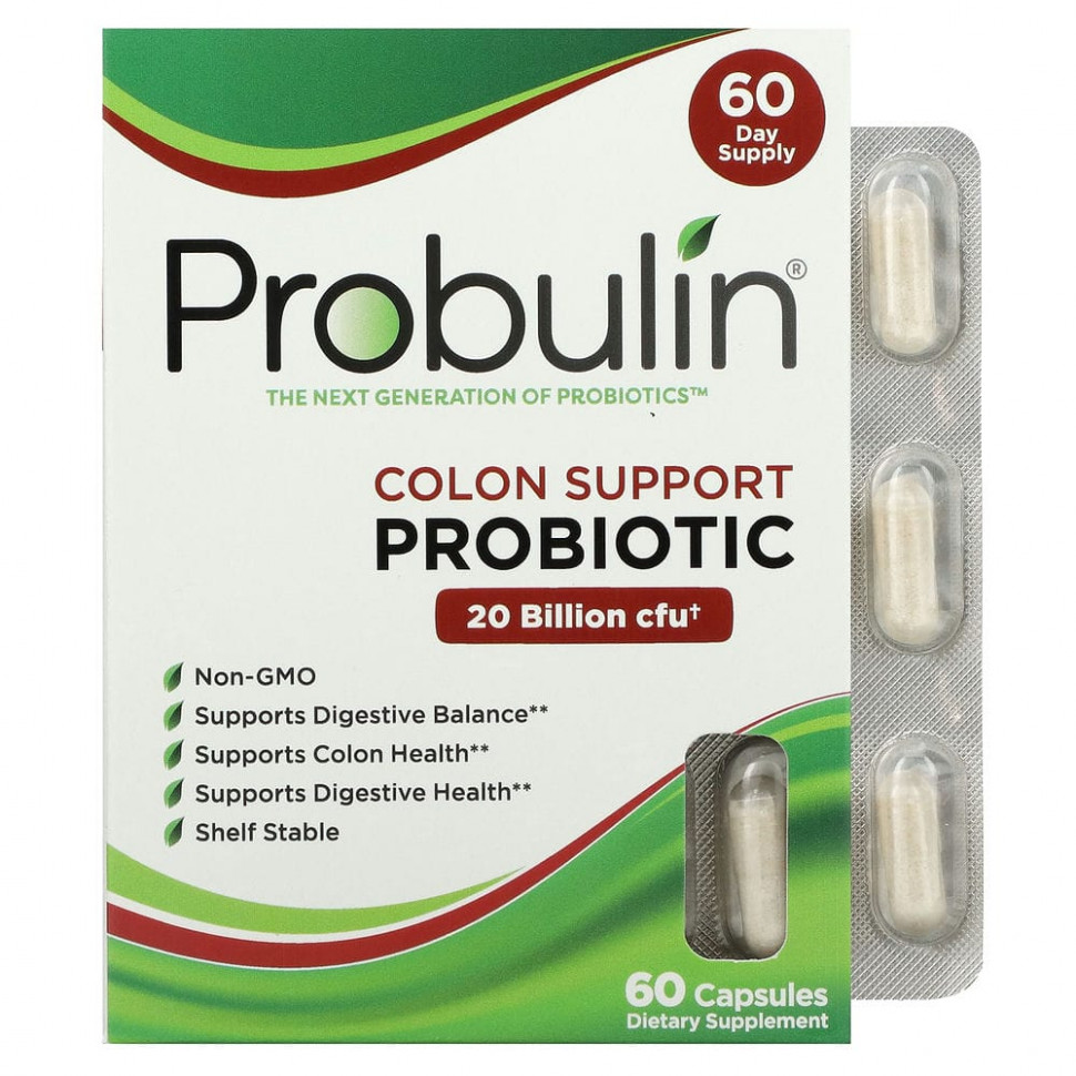 ���� ������ (Iherb) Probulin, ��������� ��� ��������� ���������, 20 ���� ���, 60 ������, ������ �� 7570 ���