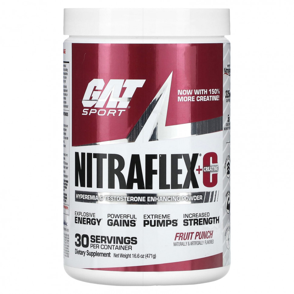 ���� ������ (Iherb) GAT, NITRAFLEX + Creatine, ��������� ����, 471 � (16,6 �����), ������ �� 7530 ���