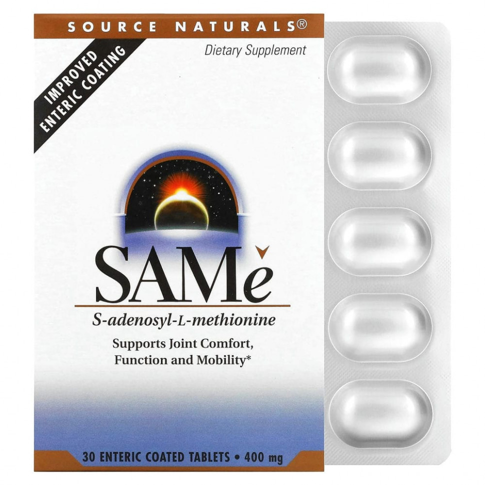   (Iherb) Source Naturals, SAMe, 400 , 30 ,       -     , -, 