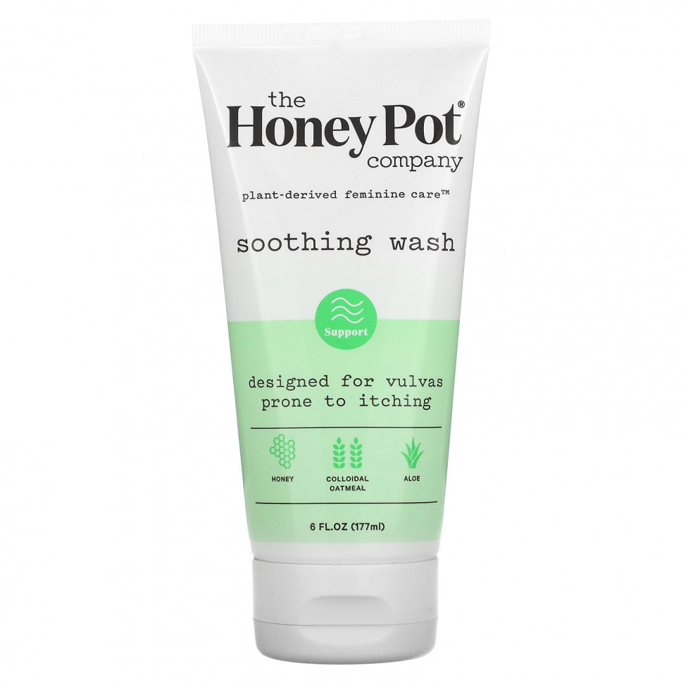   (Iherb) The Honey Pot Company, Soothing Wash, 6 fl oz (177 ml)    -     , -, 