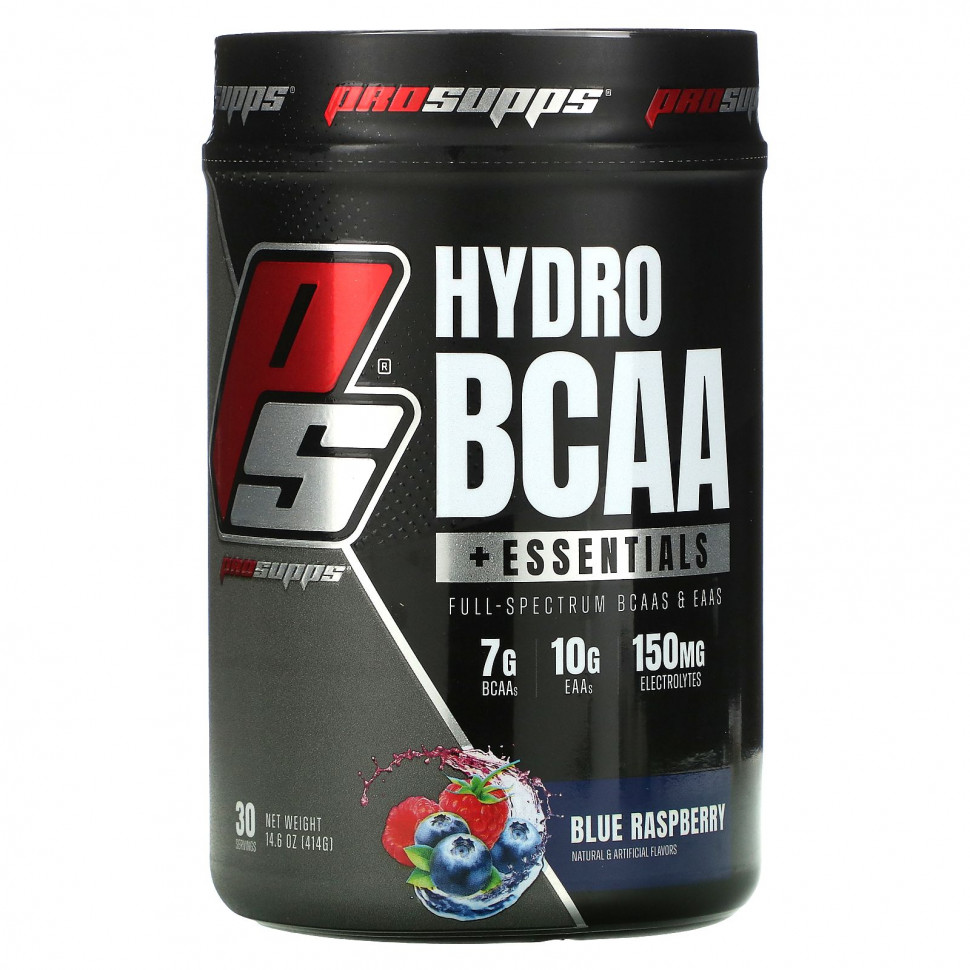 ���� ������ (Iherb) ProSupps, Hydro BCAA +Essentials, ������� � ������������� � ��������������, ������� ������, 414 � (14,6 �����), ������ �� 6230 ���