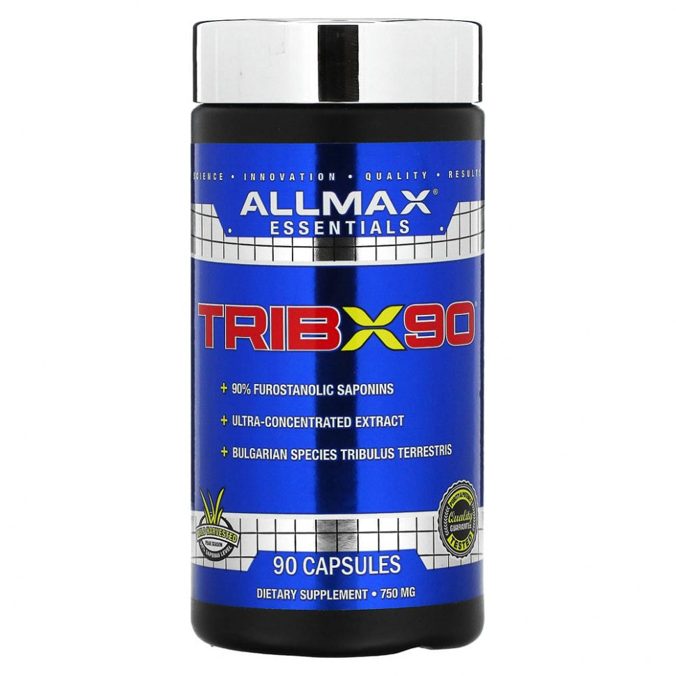   (Iherb) ALLMAX Nutrition, TribX90, , , 90%   , 750 , 90     -     , -, 