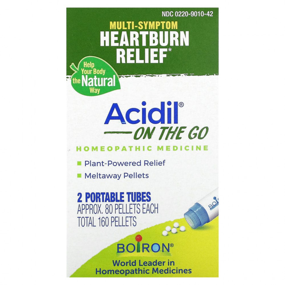 ���� ������ (Iherb) Boiron, Acidil On The Go, ��� ���������� ��������� ������, 2 ���������� ����, 80 ������ � ������, ������ �� 2190 ���