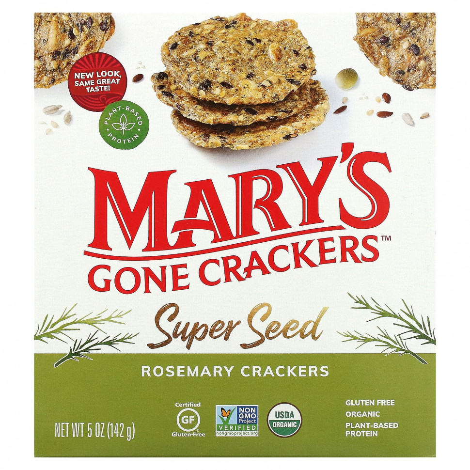   (Iherb) Mary's Gone Crackers, Super Seed,  , , 141  (5 )    -     , -, 