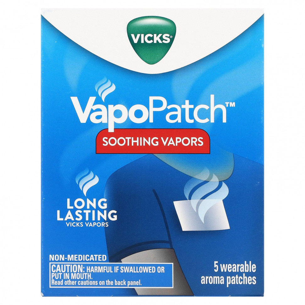 ���� ������ (Iherb) Vicks, VapoPatch, Soothing Vapors, 5 ������ � �������� ��� �������, ������ �� 2690 ���