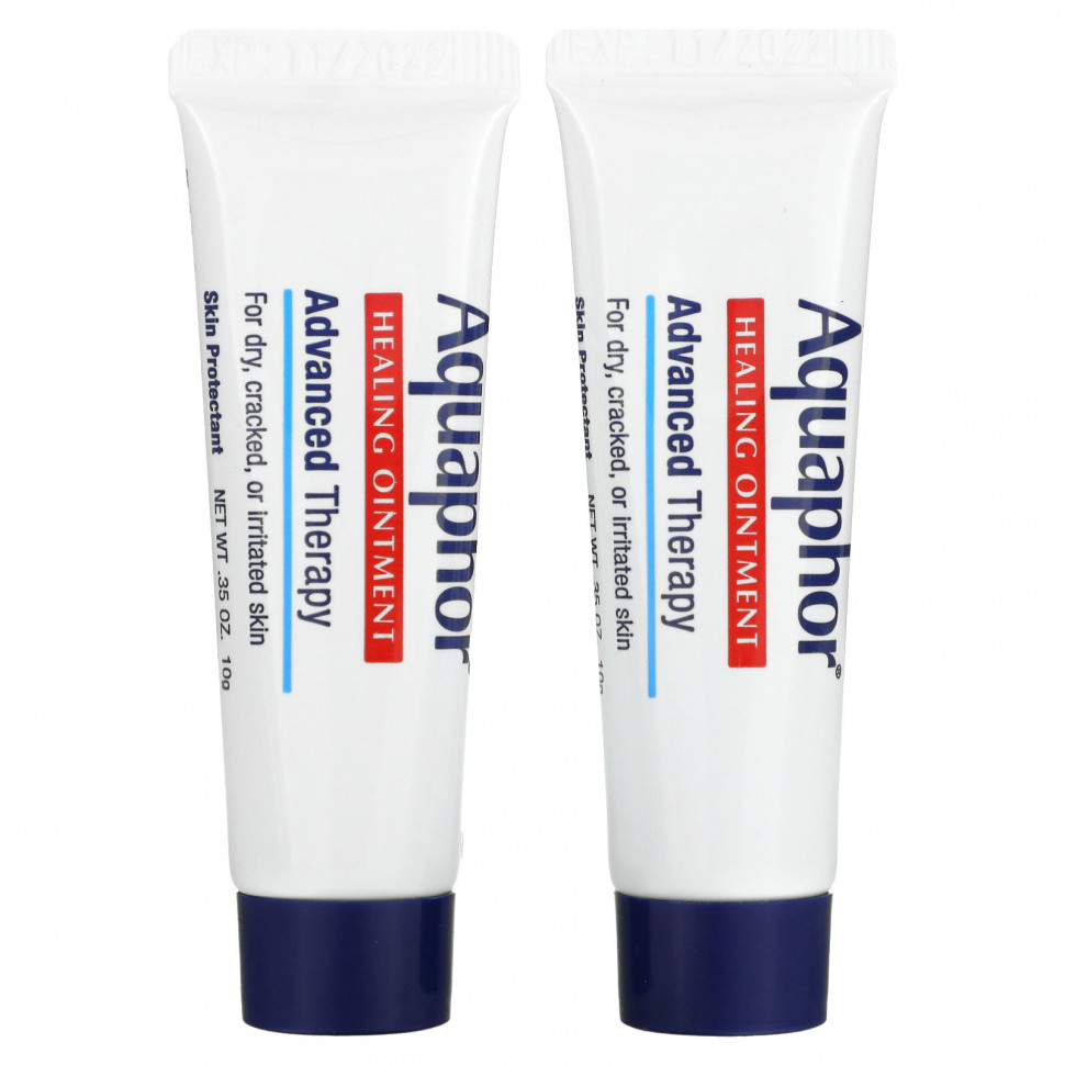   (Iherb) Aquaphor, Healing Ointment, Advanced Therapy, 2 Tubes, 0.35 oz (10 g) Each    -     , -, 