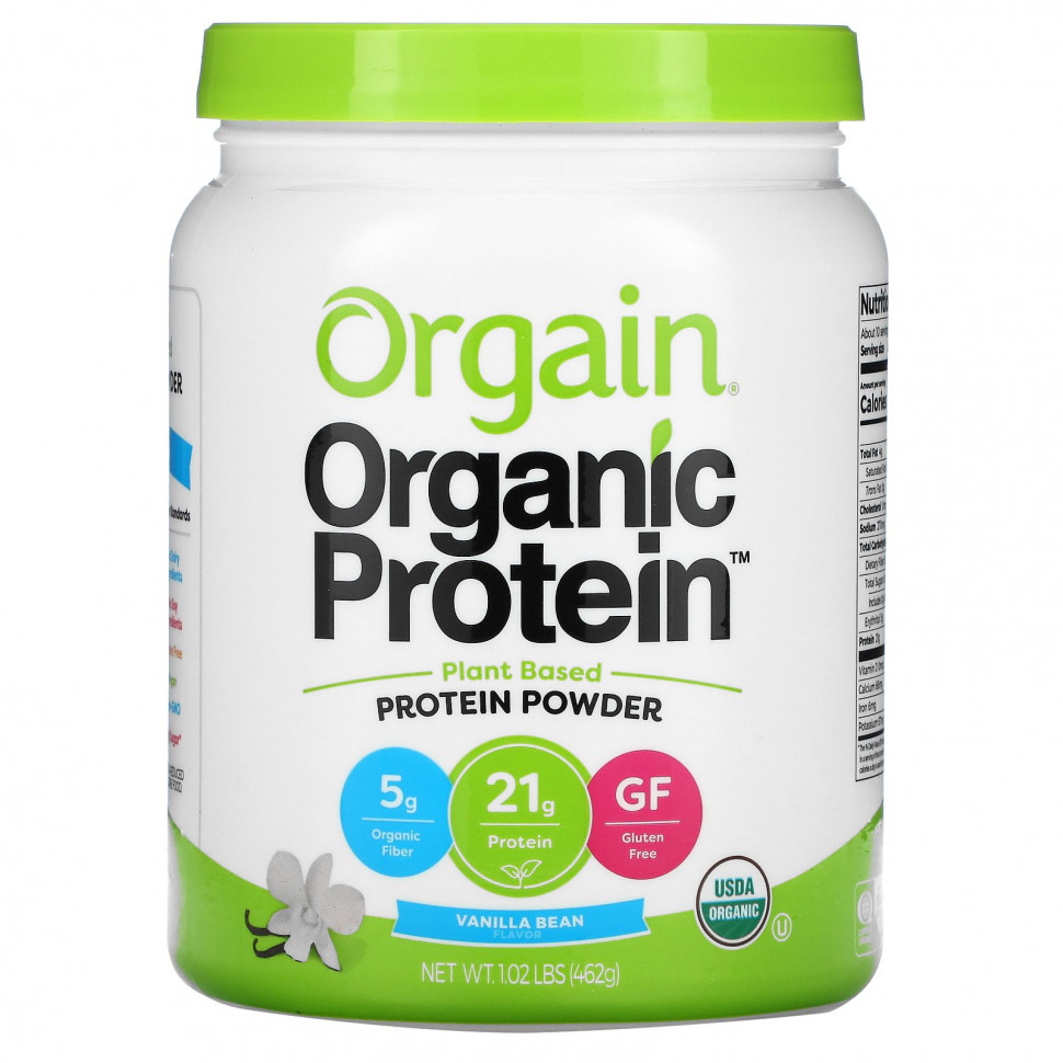 ���� ������ (Iherb) Orgain, ������������ ����������� �������, ������������, ������, 462 � (1,02 �����), ������ �� 4720 ���