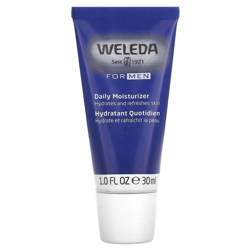   (Iherb) Weleda, Daily Moisturizer For Men, 1 fl oz (30 ml)    -     , -, 