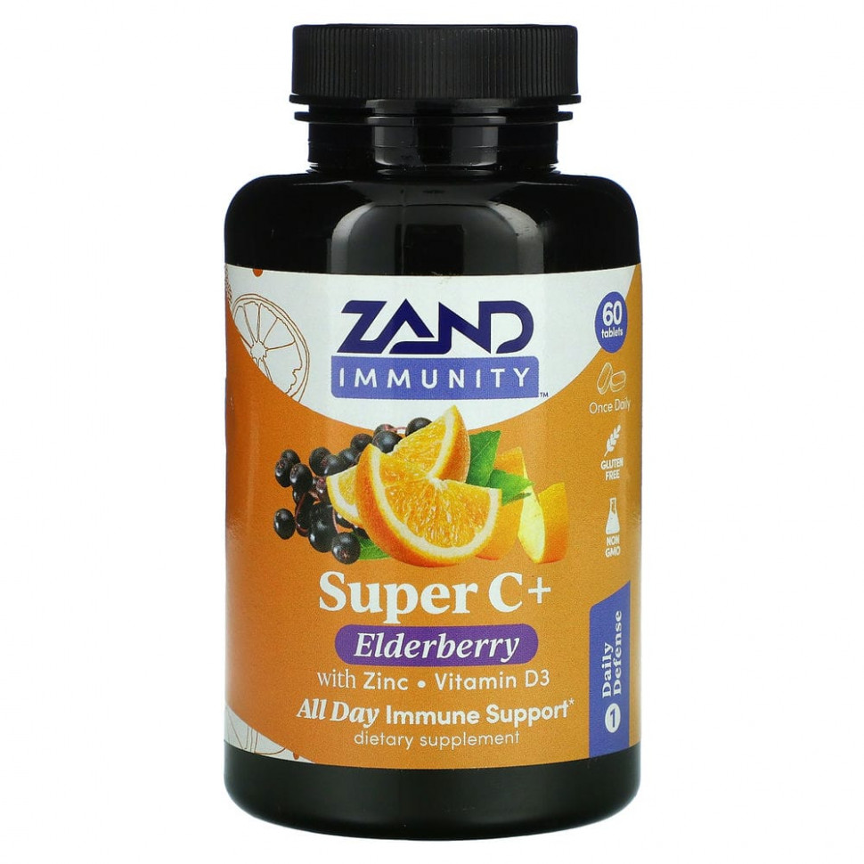 ���� ������ (Iherb) Zand, Immunity, Super C + ������ � ������ � ��������� D3`` 60 ��������, ������ �� 1620 ���
