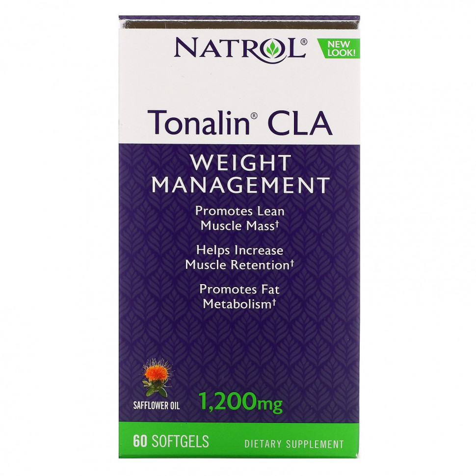 ���� ������ (Iherb) Natrol, Tonalin CLA, ��������������� ��������� ������� (���), 1200 ��, 60 ������ ��������, ������ �� 3190 ���