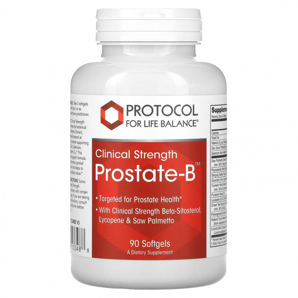 ���� ������ (Iherb) Protocol for Life Balance, Prostate-B, ����������� �������������, 90 ������ ��������, ������ �� 5220 ���
