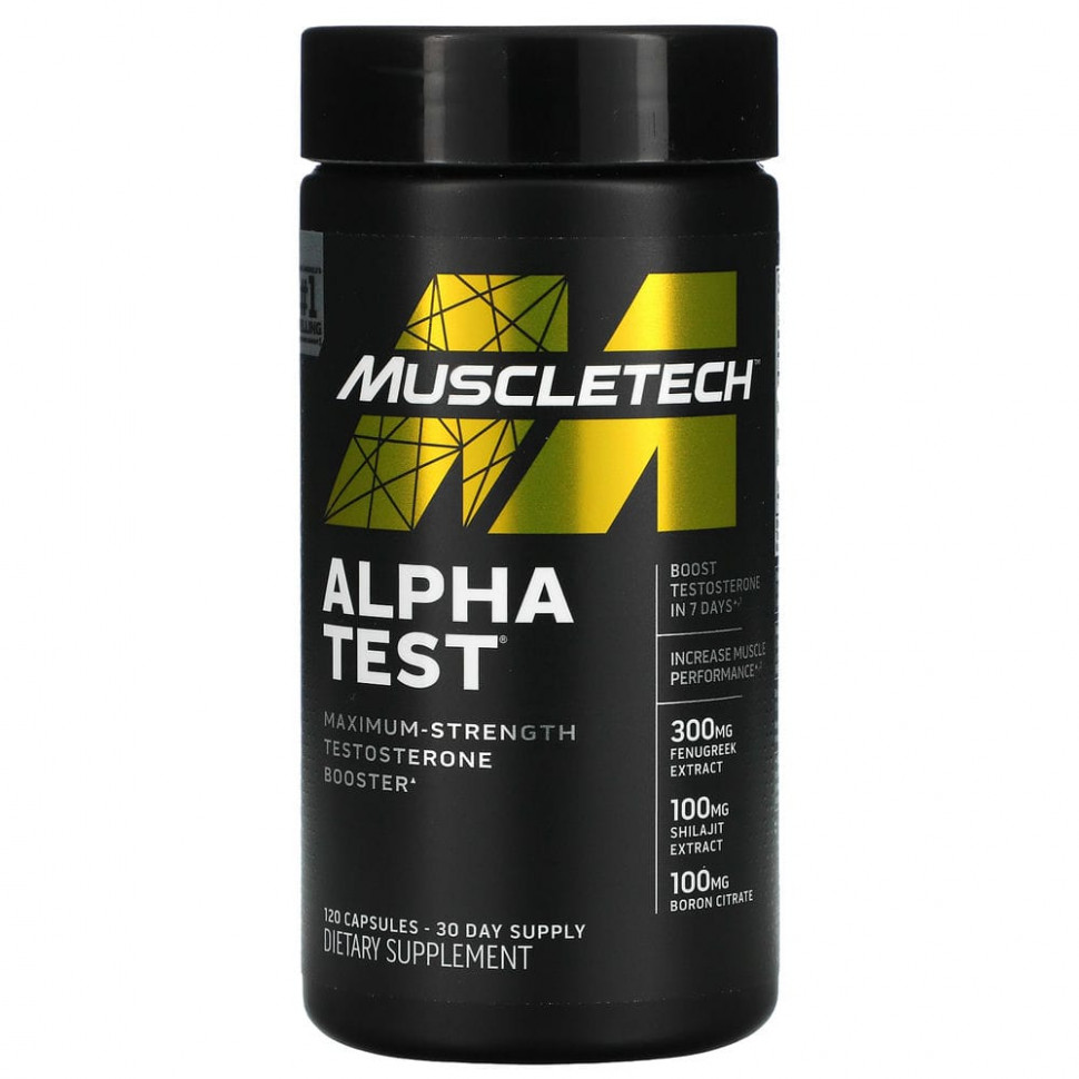 ���� ������ (Iherb) Muscletech, Alpha Test, 120 ������, ������ �� 4900 ���