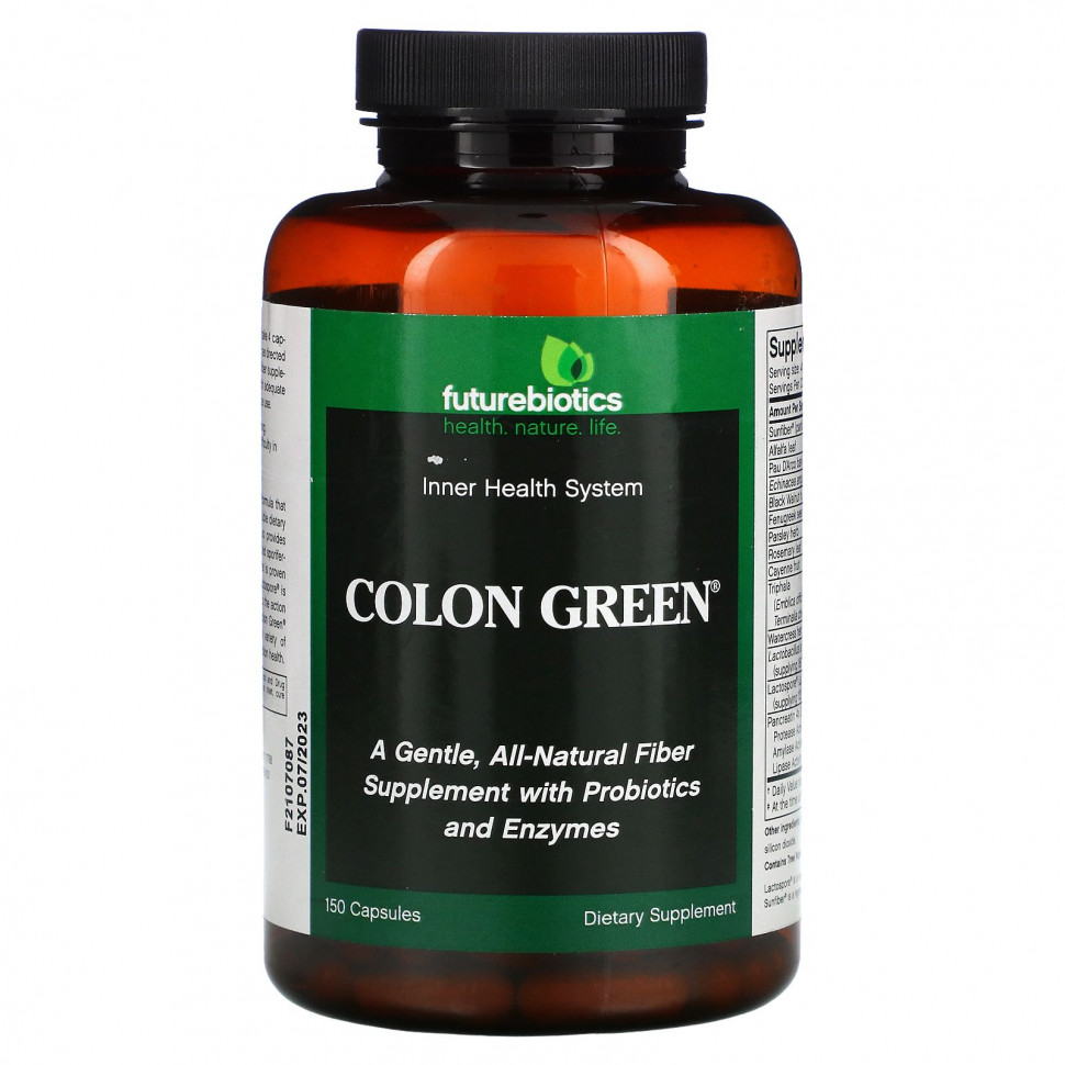   (Iherb) FutureBiotics, Colon Green, 150     -     , -, 