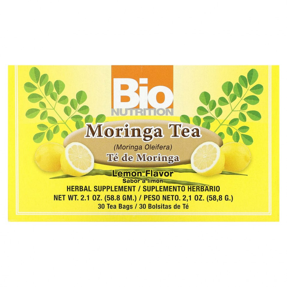   (Iherb) Bio Nutrition, Moringa Tea, ,  , 30  , 58,8  (2,1 )    -     , -, 