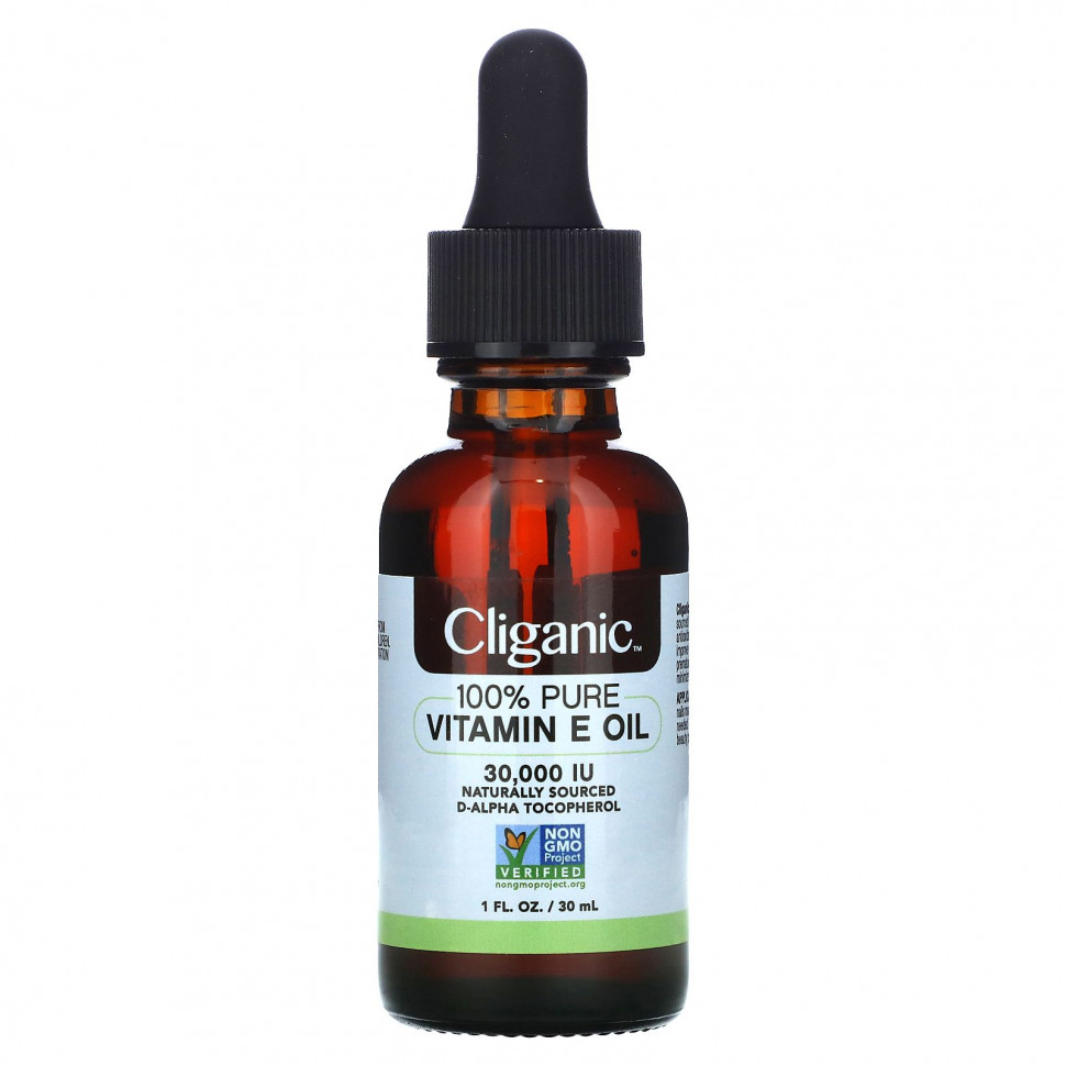 ���� ������ (Iherb) Cliganic, 100% ������ � ����������� ����� � ��������� �, 30 000 ��, 30 �� (1 ����. �����), ������ �� 1790 ���