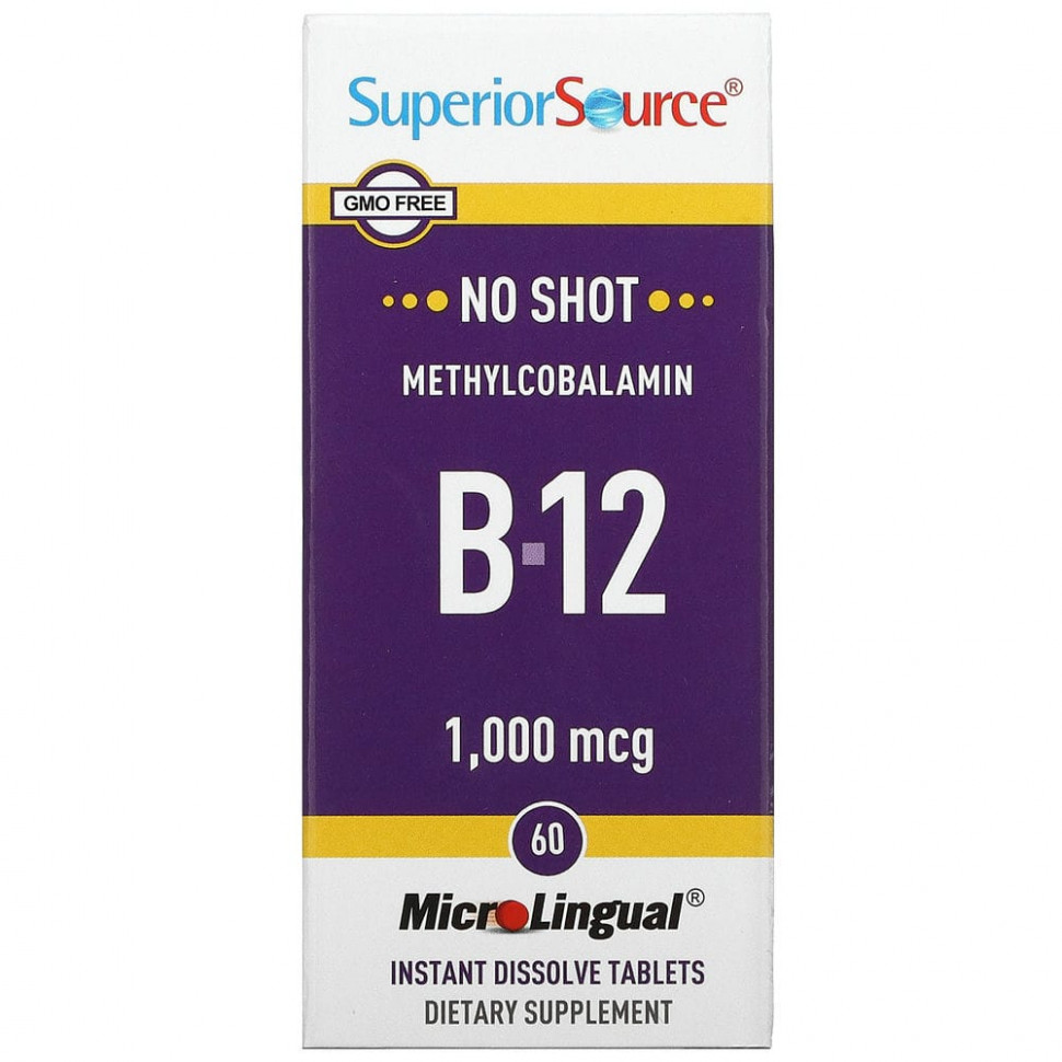   (Iherb) Superior Source,  B-12, 1000 , 60   MicroLingual    -     , -, 