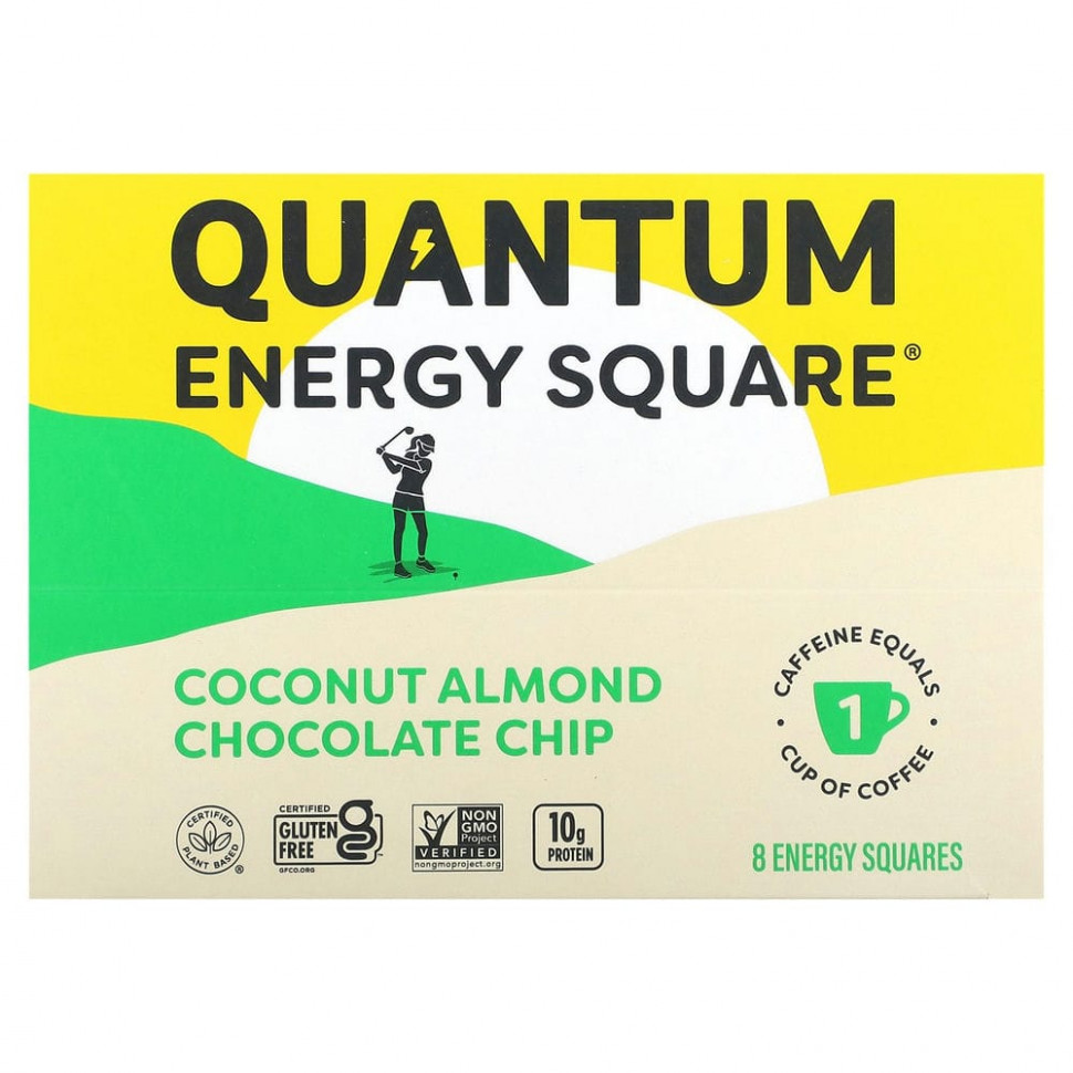 ���� ������ (Iherb) QUANTUM ENERGY SQUARE, ����� � �������, ���������� ������, 8 ���������, 48 � (1,69 �����), ������ �� 4270 ���