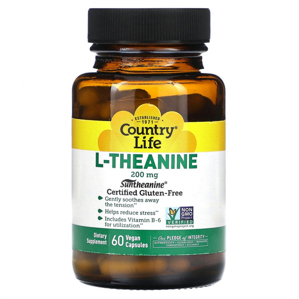 ���� ������ (Iherb) Country Life, L-������, 200 ��, 60 ������������ ������, ������ �� 5010 ���