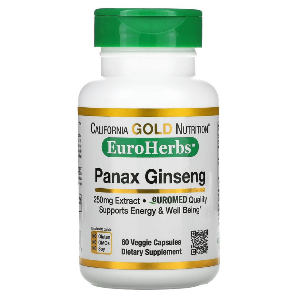 ���� ������ (Iherb) California Gold Nutrition, EuroHerbs, �������� �������� ����������, 250 ��, 60 ������������ ������, ������ �� 2290 ���
