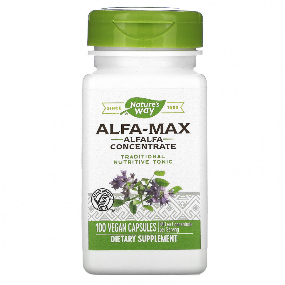 ���� ������ (Iherb) Nature's Way, Alfa-Max, ���������� �������, 420 ��, 100 ��������� ������, ������ �� 2000 ���