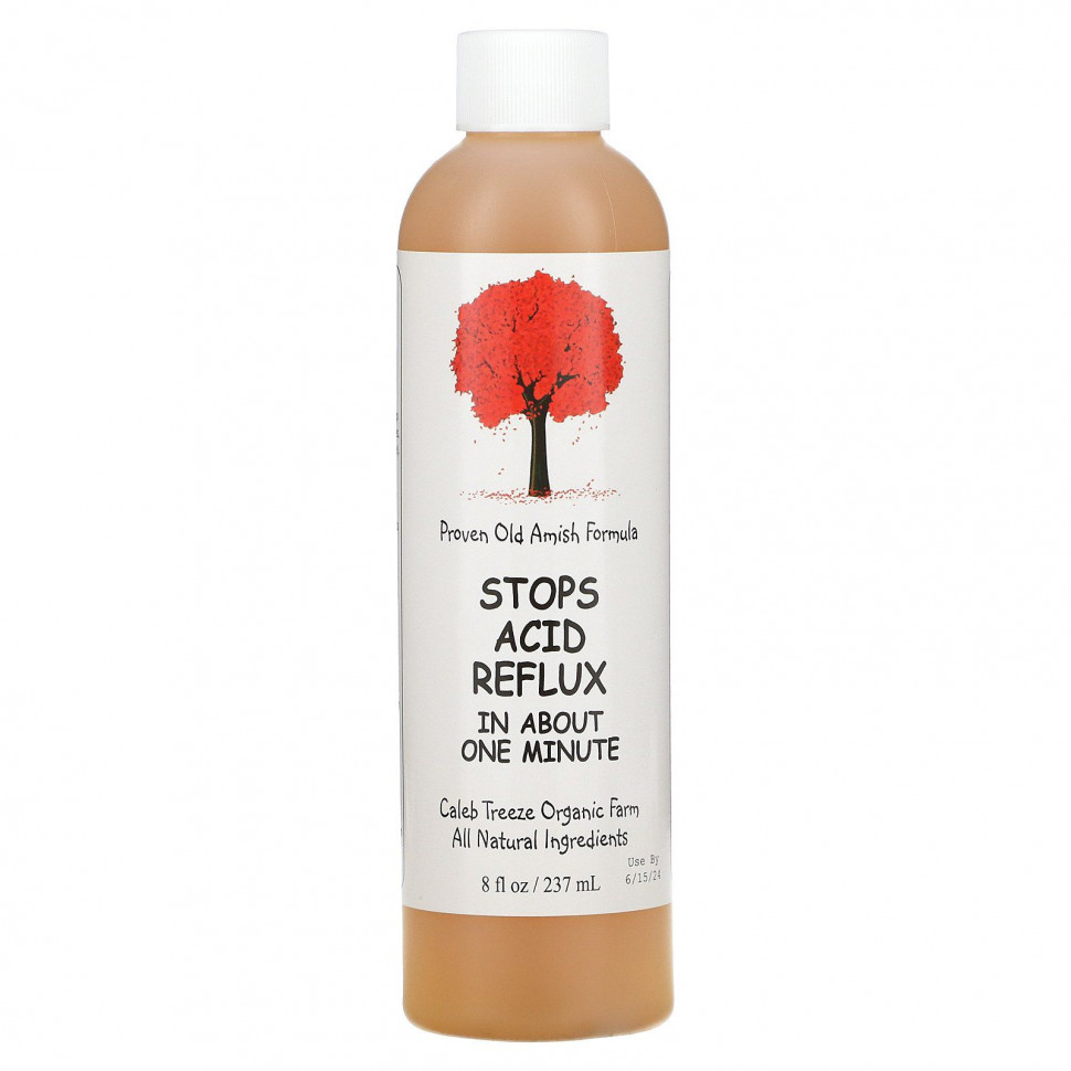 ���� ������ (Iherb) Caleb Treeze Organic Farm, Stops Acid Reflux, 8 ������ ����� (237 ��), ������ �� 2350 ���
