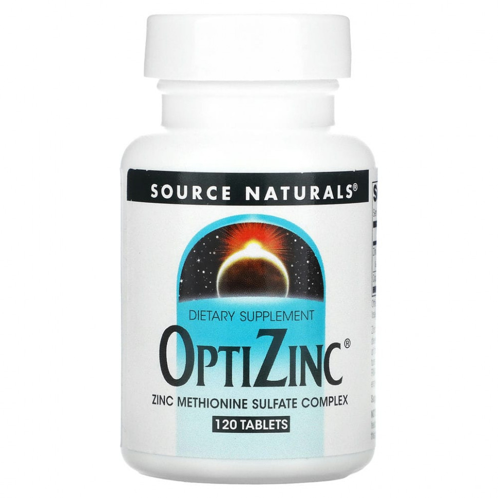   (Iherb) Source Naturals, OptiZinc, 120     -     , -, 