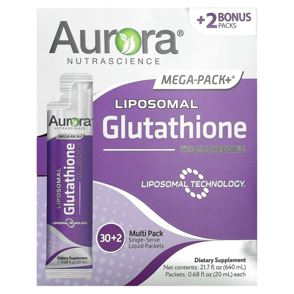 ���� ������ (Iherb) Aurora Nutrascience, Maga-Pack + ���������, 750 ��, 32 �������� �� 15 �� (0,5 ����. �����), ������ �� 11870 ���