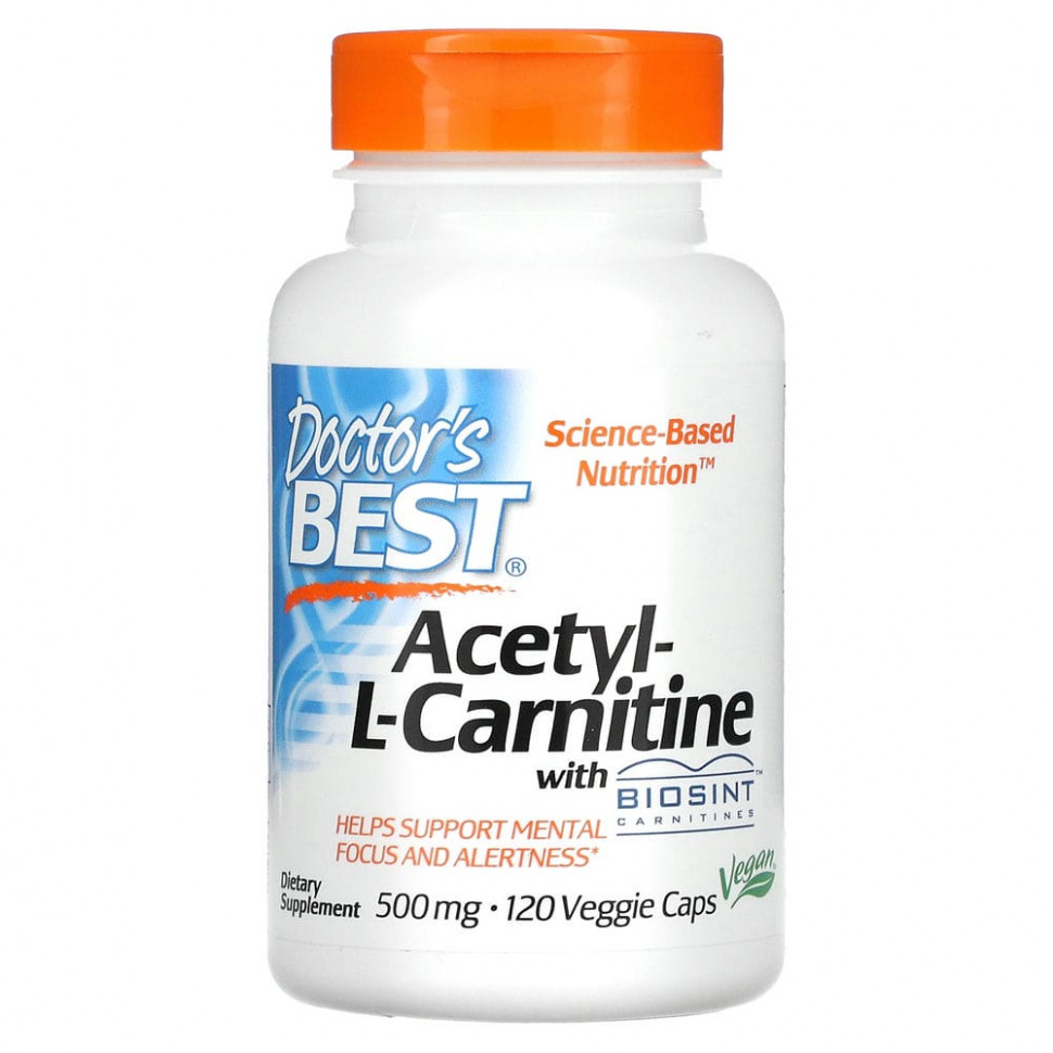 ���� ������ (Iherb) Doctor's Best, ������ L-�������� � ����������� Biosint, 500 ��, 120 �������������� ������, ������ �� 5760 ���
