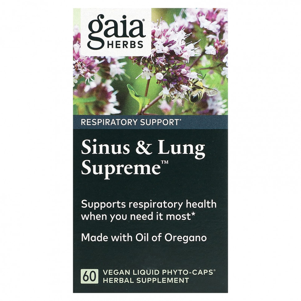   (Iherb) Gaia Herbs, Sinus & Lung Supreme, 60   ,   4610 