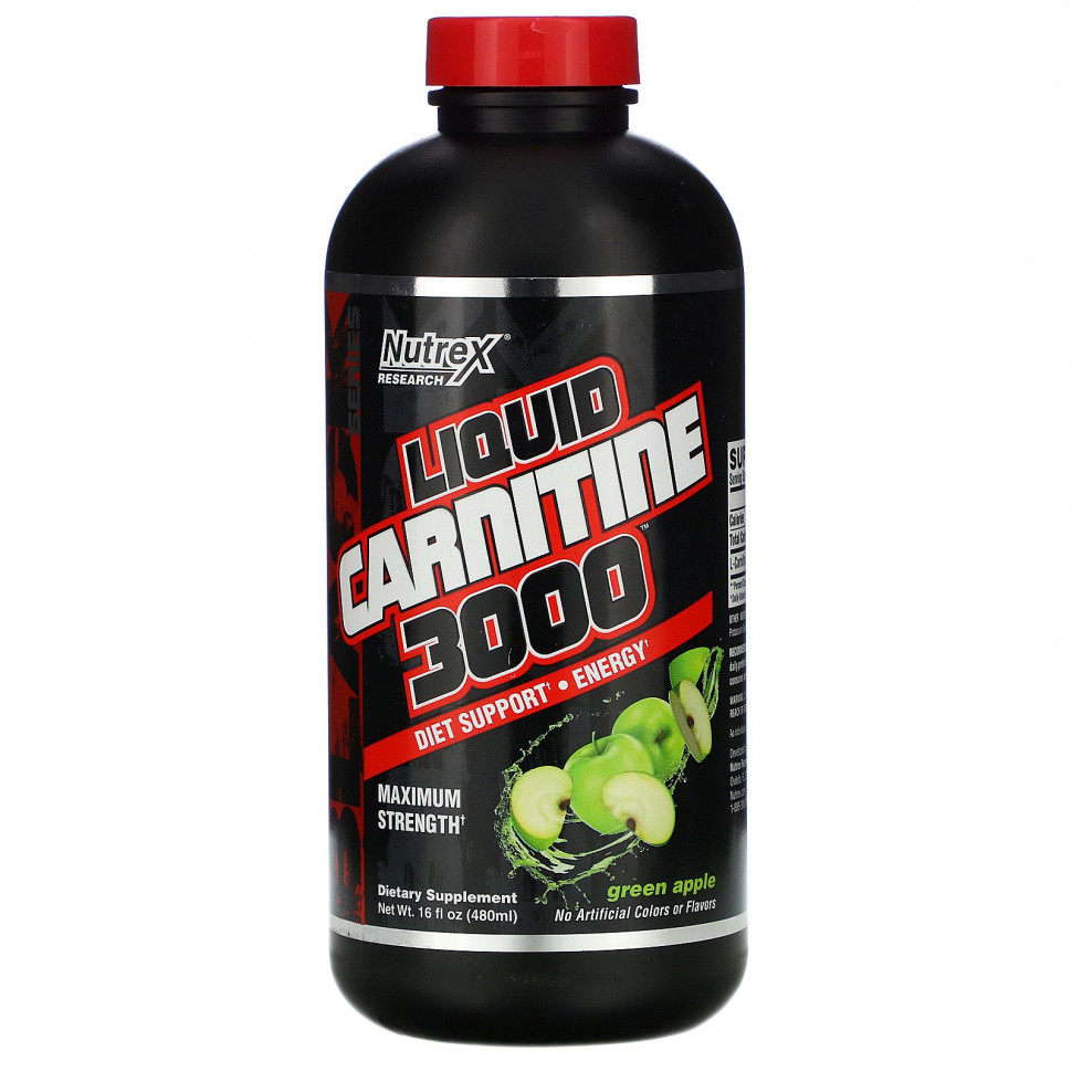 ���� ������ (Iherb) Nutrex Research, Black Series, Liquid Carnitine 3000, ������� ������, 480 �� (16 ������ �����), ������ �� 3910 ���
