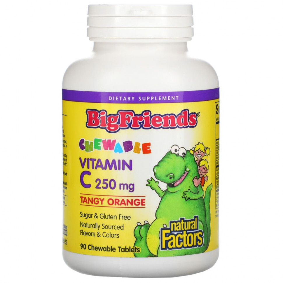   (Iherb) Natural Factors, Big Friends,   C,  , 250 , 90      -     , -, 