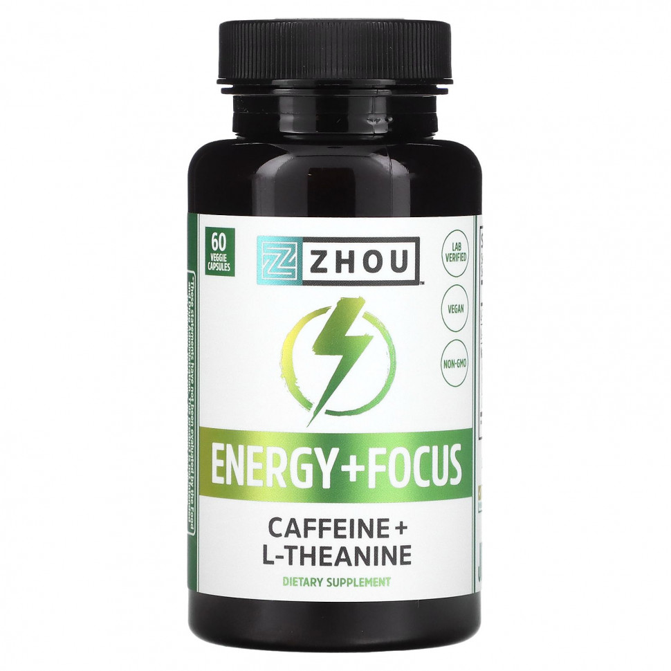 ���� ������ (Iherb) Zhou Nutrition, Energy + Focus`` 60 ������������ ������, ������ �� 3250 ���