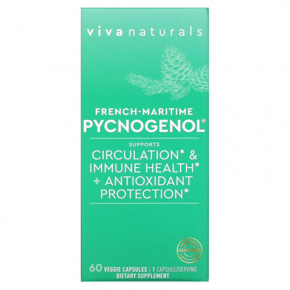   (Iherb) Viva Naturals, French-Maritime Pycnogenol`` 60      -     , -, 